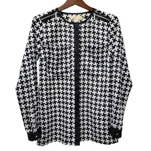 Michael Kors Women's Black & White Blouse Size 6 Excellent Condition